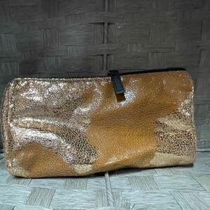 Rose Gold and Brown Beauty Bag